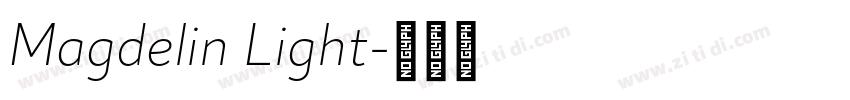 Magdelin Light字体转换